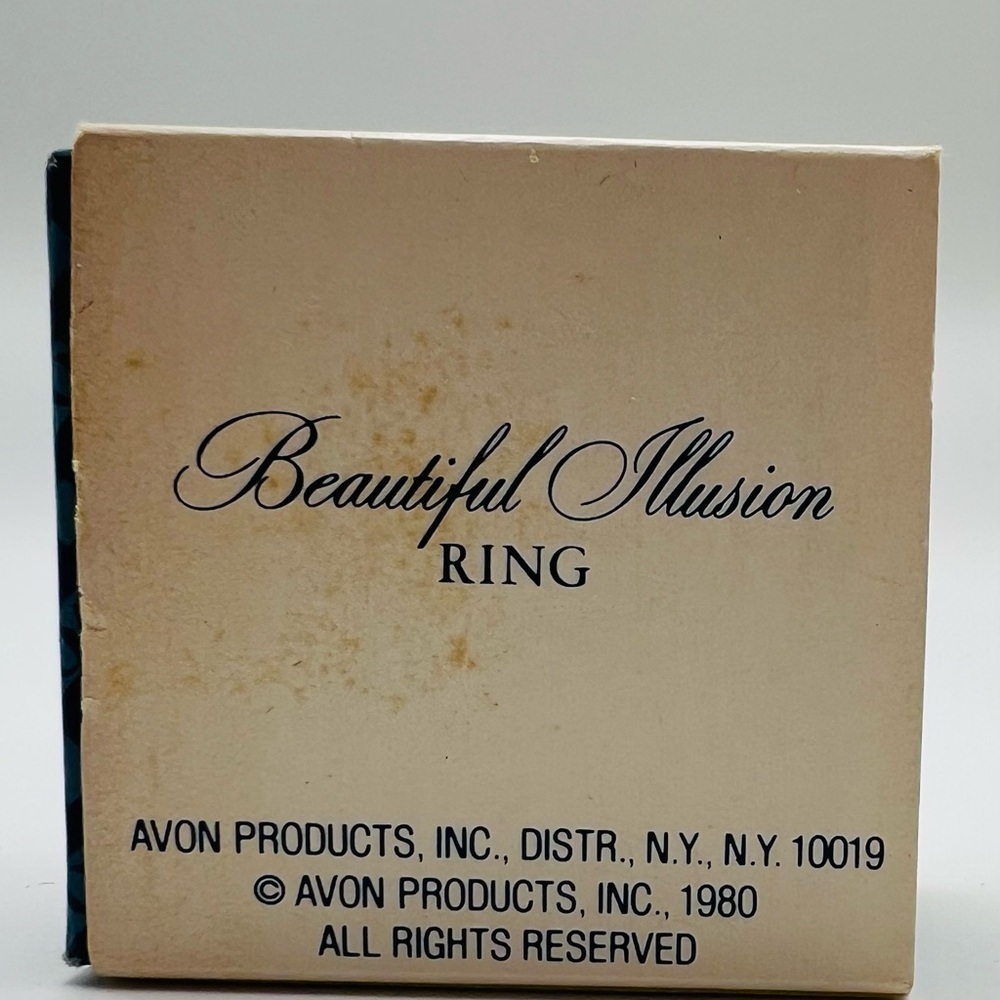 Vintage Avon Beautiful Illusion Ring Size 7 Silver Tone 1980 - Picture 5 of 5